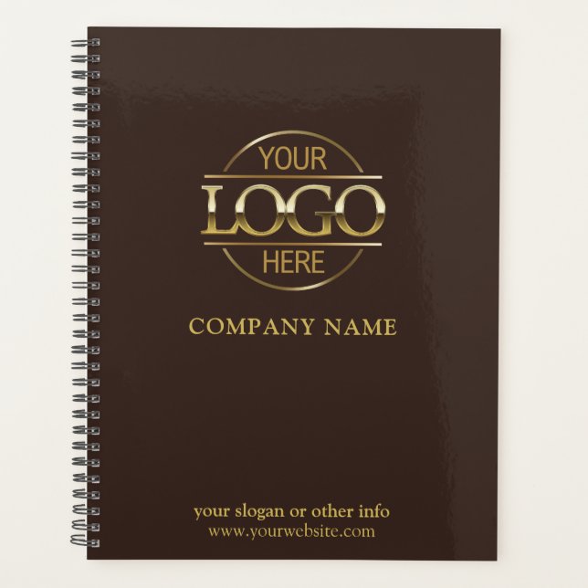 Custom Company Business Logo Promotional Branding Planner (Front)