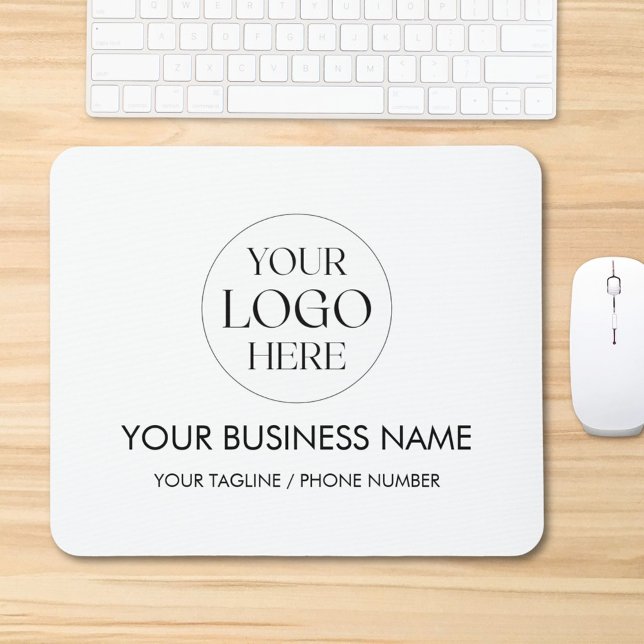 Custom Company Business Logo Promotional Modern Mouse Mat (In situ)