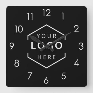 Custom Company Business Logo Promotional Square Wall Clock