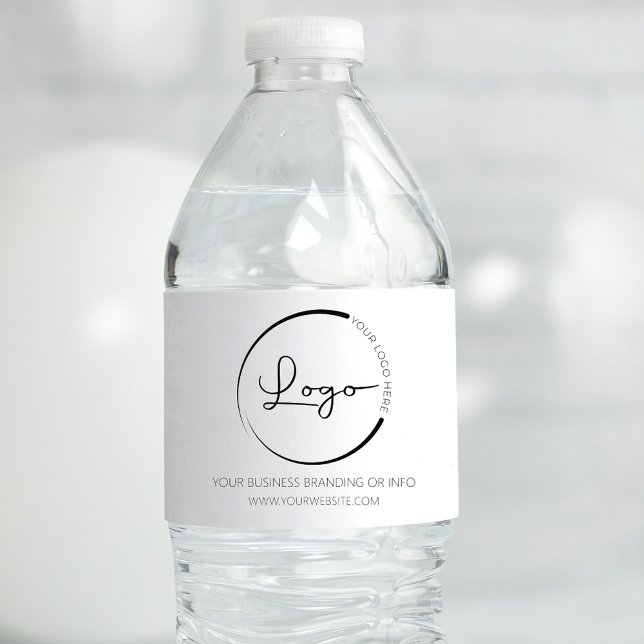 Custom Company Business Logo Promotional Water Bottle Label (Creator Uploaded)