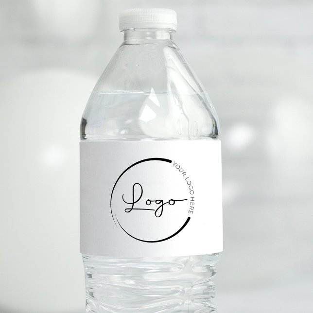 Custom Company Business Logo Promotional Water Bottle Label (Creator Uploaded)