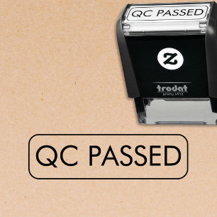 Custom Company Business Logo QC Passed Self-inking Stamp