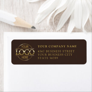 Custom Company Business Logo Return Address
