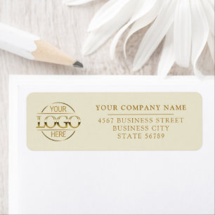 Custom Company Business Logo Return Address Label