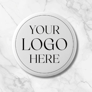 Custom Company Business Logo Simple 6 Cm Round Badge