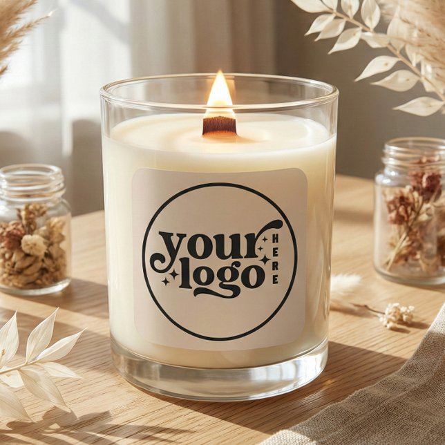 Custom Company Business Your Logo Here Square Sticker (Custom Company Business Your Logo Here Square Sticker)