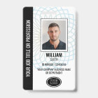 Custom Company Employee ID Photo Badge