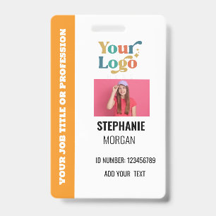Custom Company Employee ID Photo  Badge