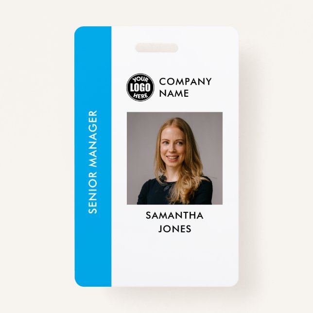Custom Company Employee ID Photo Badge ID Badge (Front)