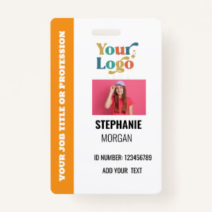 Custom Company Employee ID Photo  ID Badge
