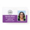 Custom Company Employee ID Photo Security Purple