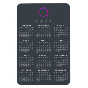 Custom Company Logo 2020 Calendar Business Office Magnet
