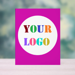 Custom Company Logo Acrylic Sign Your Colour