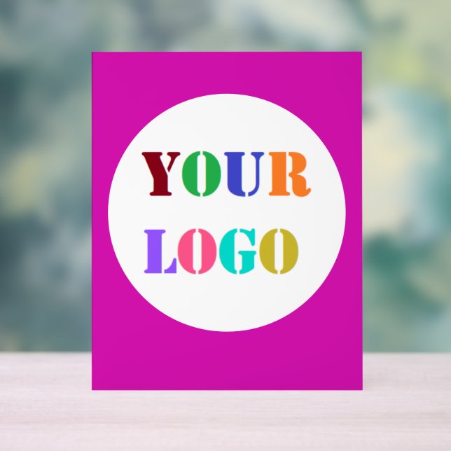Custom Company Logo Acrylic Sign Your Colour (Neutral)
