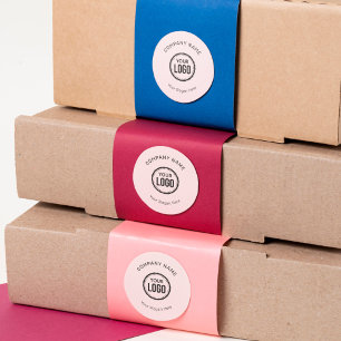 Custom Company Logo And Slogan With Promotional Classic Round Sticker