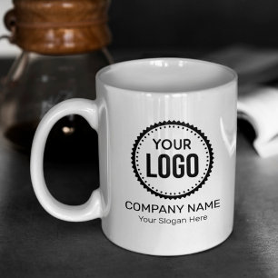 Custom Company Logo And Slogan With Promotional Coffee Mug