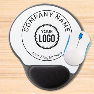Custom Company Logo And Slogan With Promotional Gel Mouse Mat