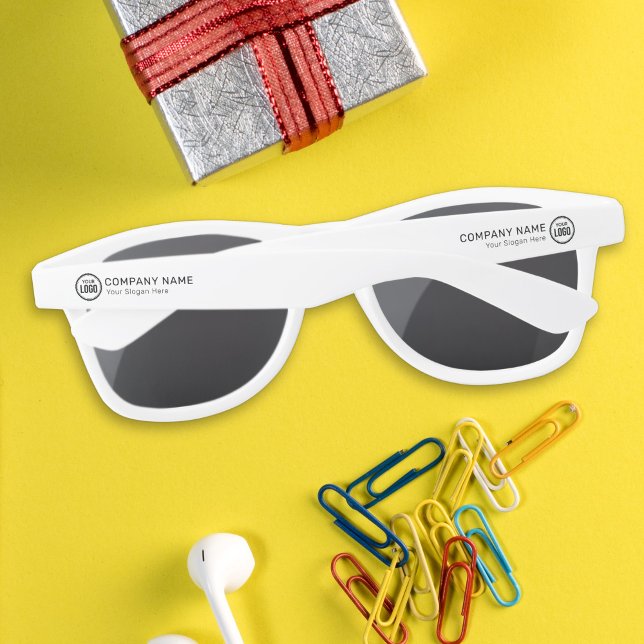Custom Company Logo And Slogan With Promotional Sunglasses (Creator Uploaded)