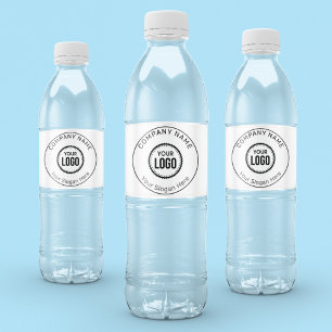 Custom Company Logo And Slogan With Promotional Water Bottle Label
