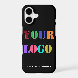 Custom Company Logo and Text Branded iPhone Case