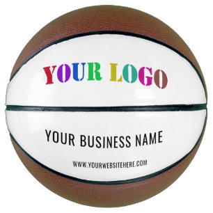 Custom Company Logo and Text Business Basketball