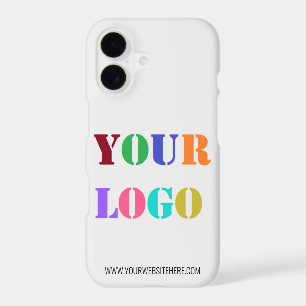 Custom Company Logo and Text Business iPhone Case