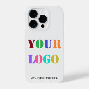 Custom Company Logo and Text Business iPhone Case
