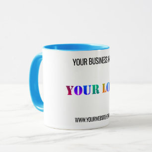 Custom Company Logo and Text Business Mug Template