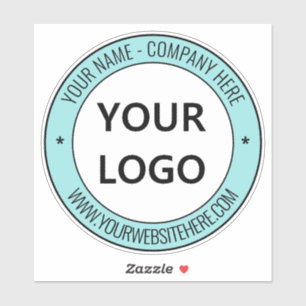 Custom Company Logo and Text Business Stickers