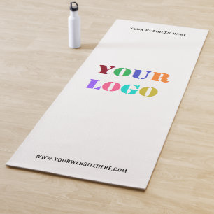 Custom Company Logo and Text Business Yoga Mat