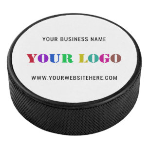 Custom Company Logo and Text Hockey Puck template