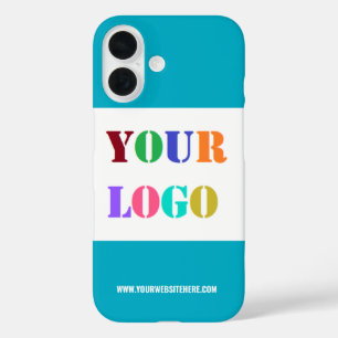 Custom Company Logo and Text iPhone Case Template
