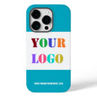 Custom Company Logo and Text iPhone Case Template
