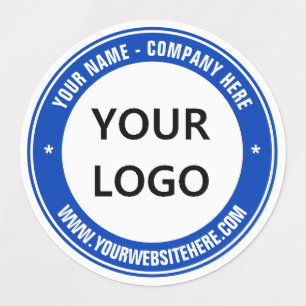 Custom Company Logo and Text Labels Choose Colours