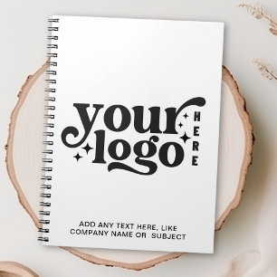 Custom Company Logo and Text  Notebook