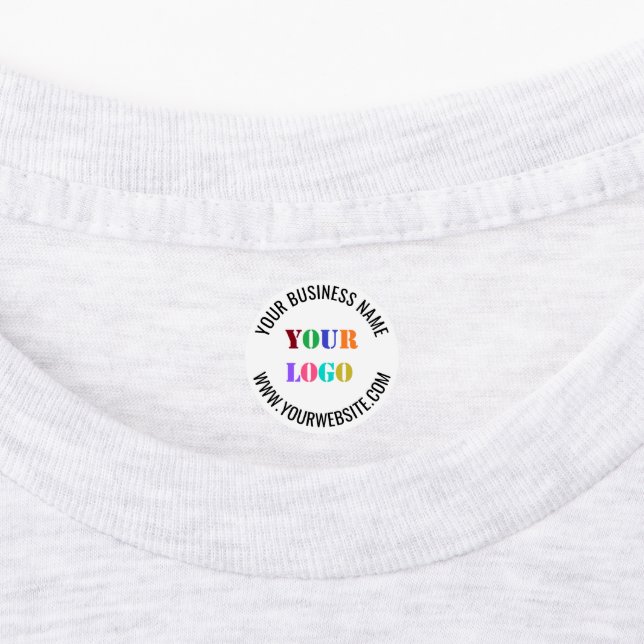 Custom Company Logo and Text Personalised Labels (Affixed)