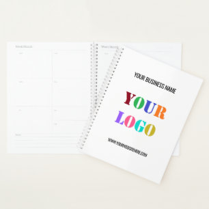 Custom Company Logo and Text Planner Template