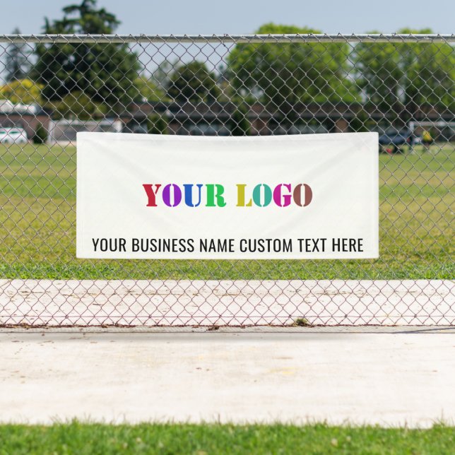 Custom Company Logo and Text Promotional Banner (Insitu)