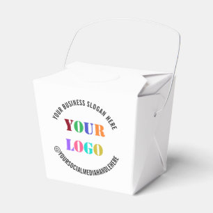 Custom Company Logo and Text Promotional Favour Bo Box