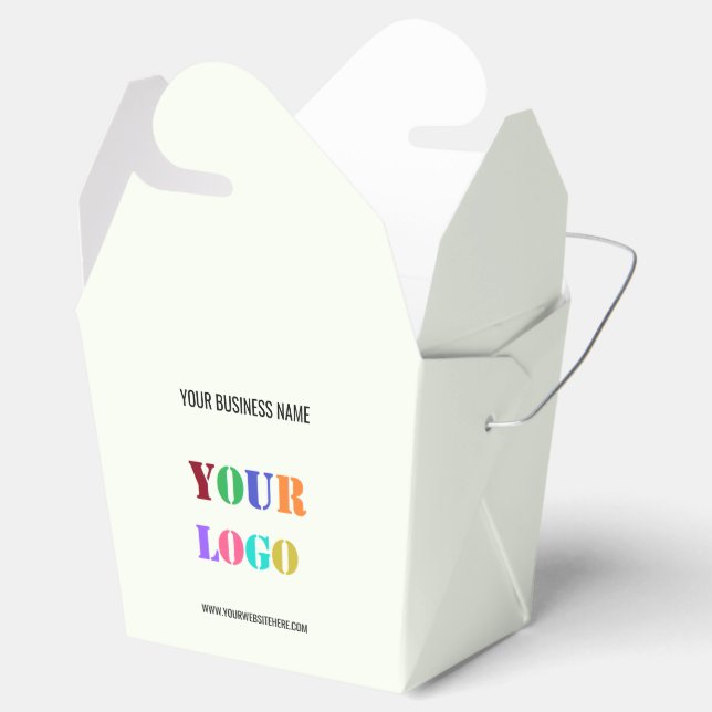 Custom Company Logo and Text Promotional Favour Bo Favour Box (Opened)