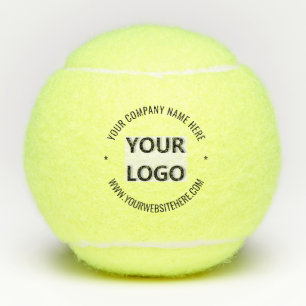 Custom Company Logo and Text Stamp Tennis Balls