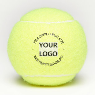 Custom Company Logo and Text Tennis Balls Template