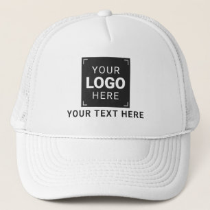 Custom Company Logo and Text Trucker Hat