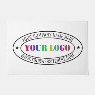 Custom Company Logo and Text Your Business Doormat