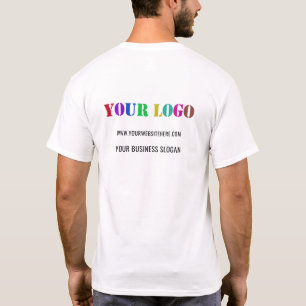Custom Company Logo and Text Your Business T-Shirt