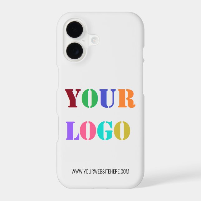 Custom Company Logo and Text Your Colours Business (Back)