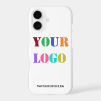 Custom Company Logo and Website iPhone Case