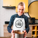 Custom Company Logo Apron<br><div class="desc">Personalise the Apron with this simple and minimalist Logo template,  and promote your Company or Business to Increase leads and generate more sales. Add your Logo,  If you need help or matching items,  please contact me</div>