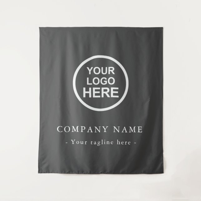 Custom Company Logo Backdrop For Events Tapestry (Front)