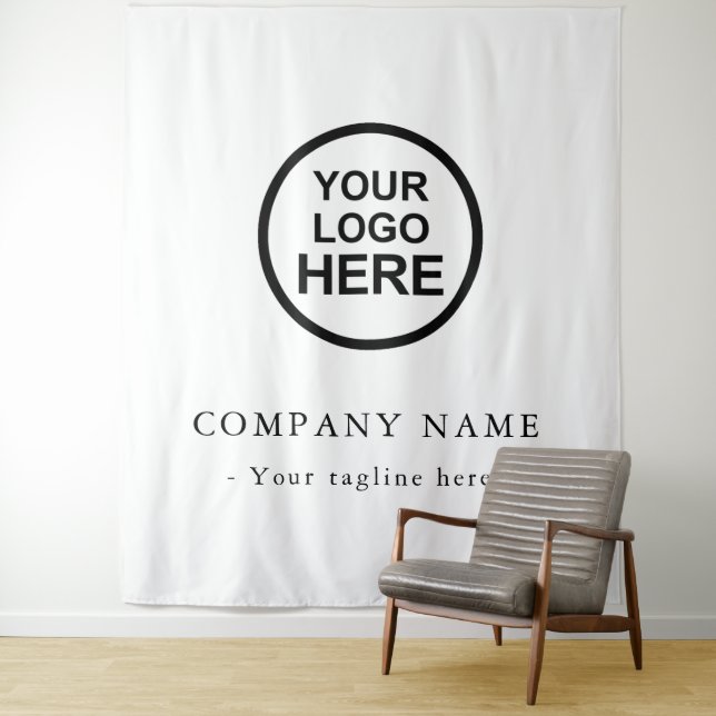 Custom Company Logo Backdrop For Events Tapestry (In Situ)